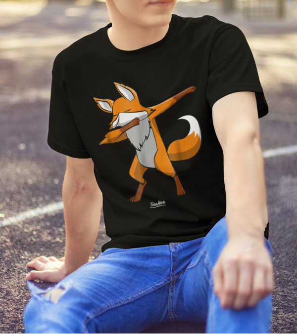 Dabbing Fox Dab Red Fox Animal Fox Mom Funny Fox Lover TeeHive T-Shirt