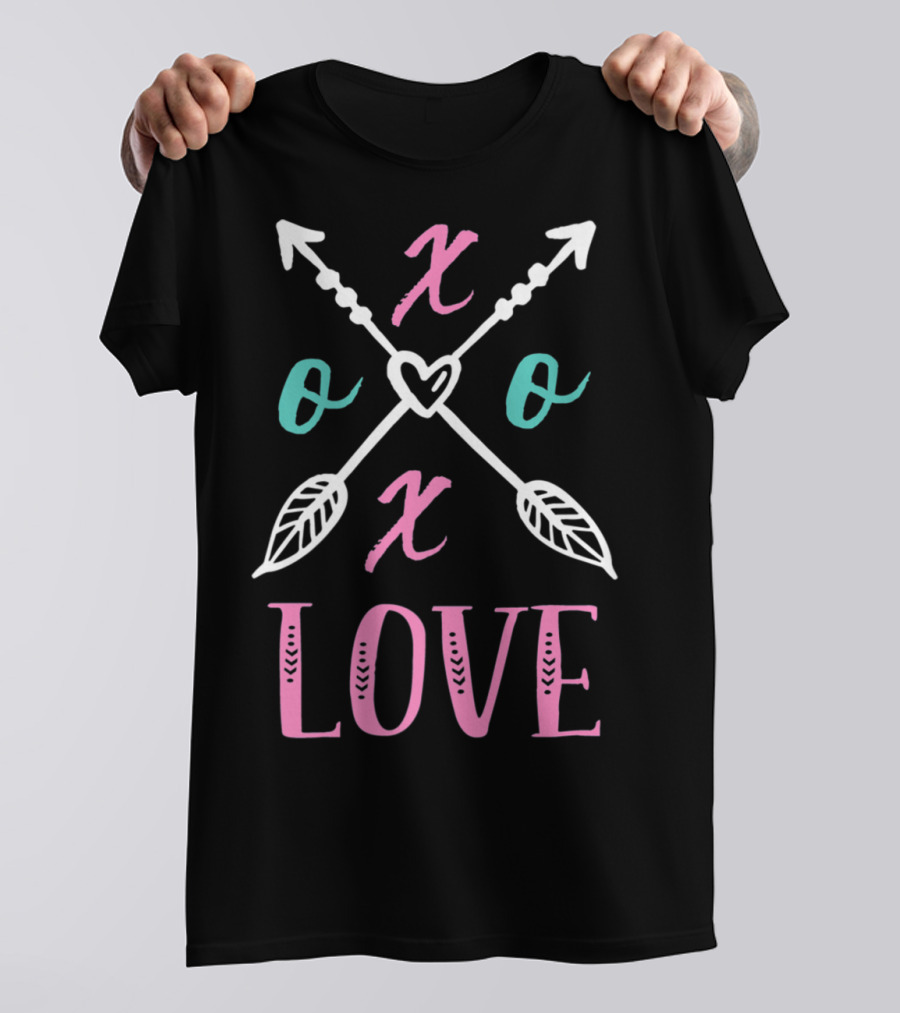 XOXO Love Arrows Boho Mom56 T-Shirt