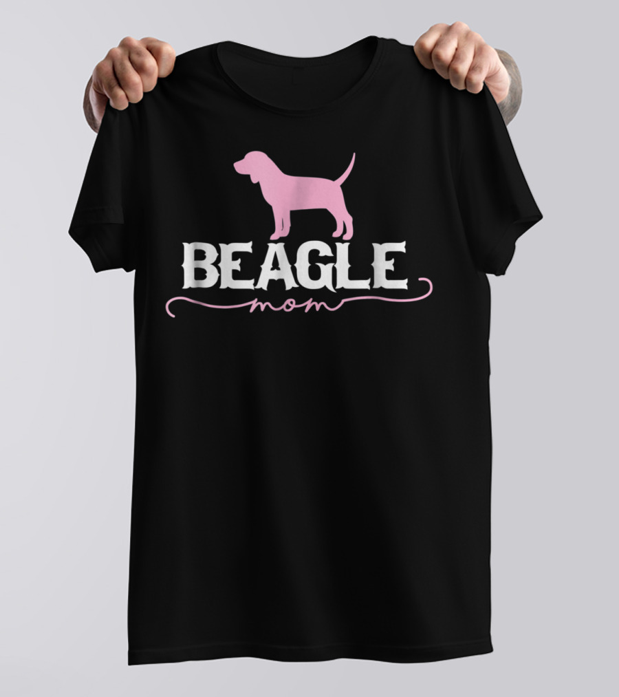 BEAGLE Mom Dog Lover Pink T-Shirt