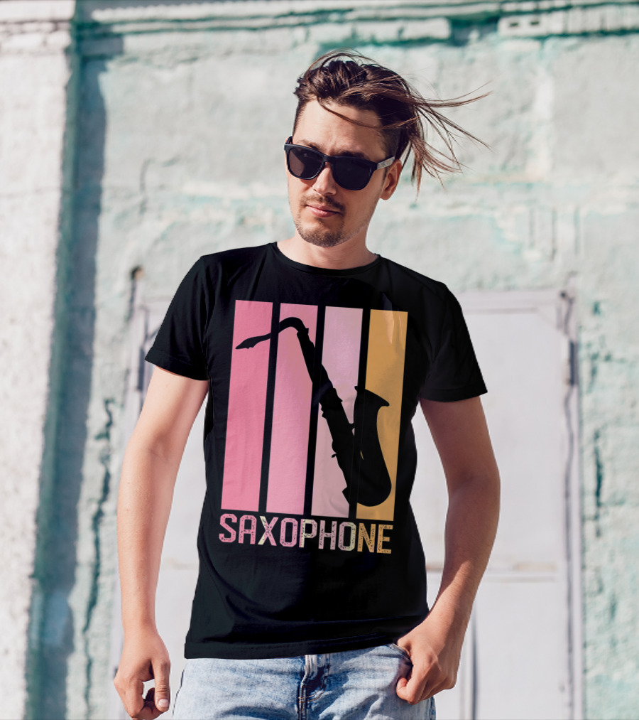 Saxophone Band Mom Marching Band School Music T-Shirt