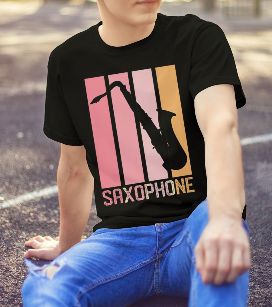 Saxophone Band Mom Marching Band School Music T-Shirt