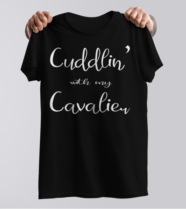 Cuddlin' With My Cavalier Spaniel Mom Matching Dog Pajamas 13 T-Shirt