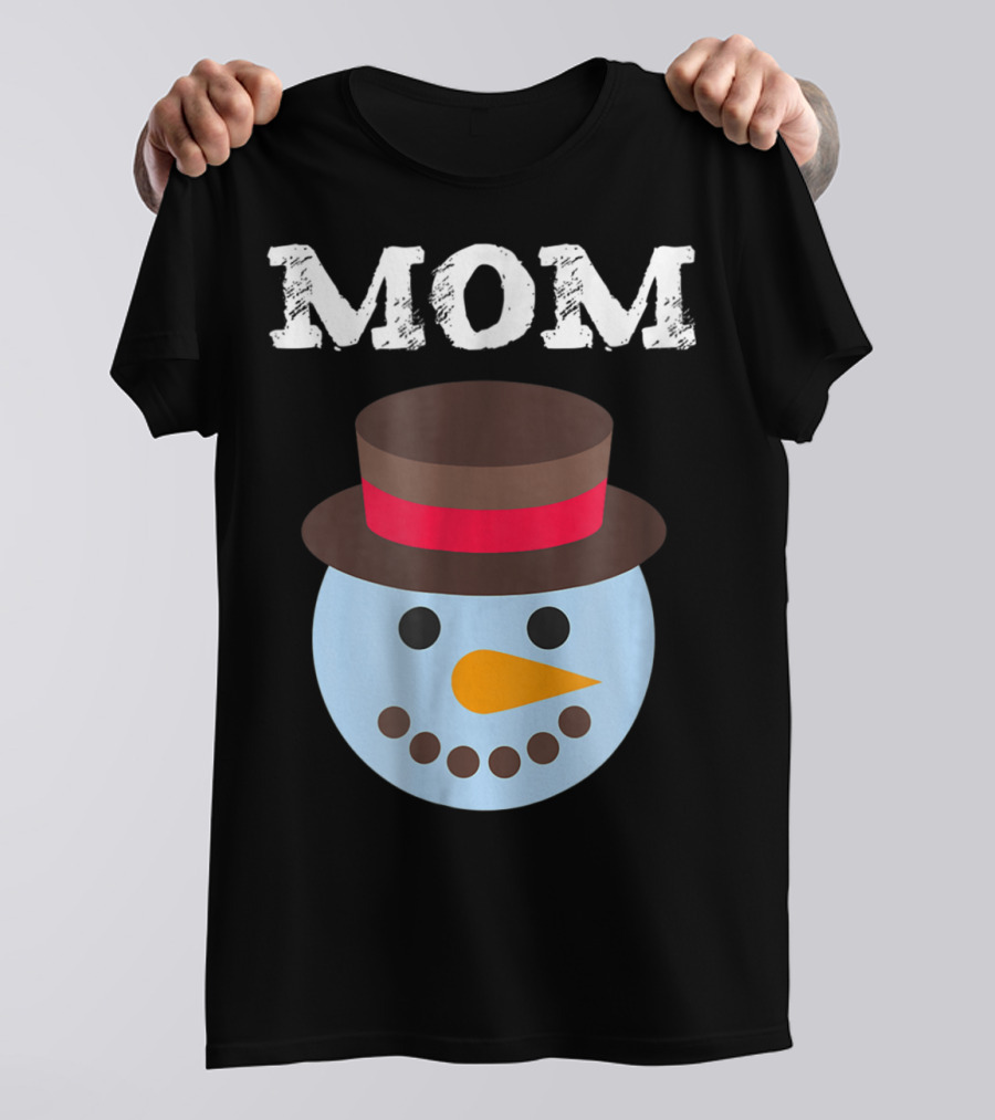 Mom Snowman Fun Family Christmas Matching PJ 30 T-Shirt