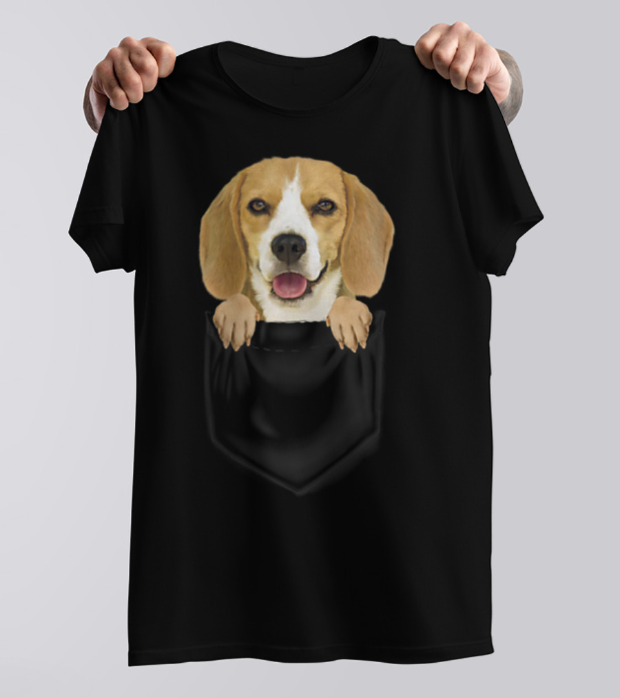 Beagle In Your Pocket Beagle Mom Loves87 T-Shirt