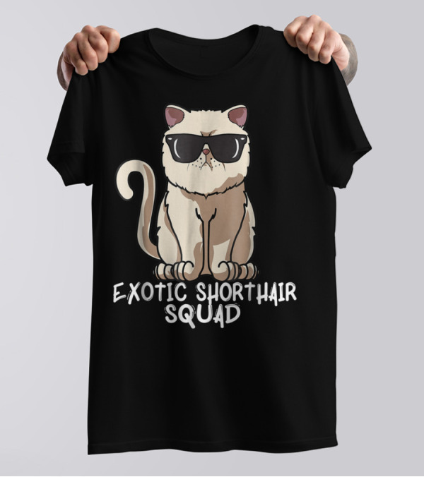 Exotic Shorthair Squad Cat Mom 90s T-Shirt