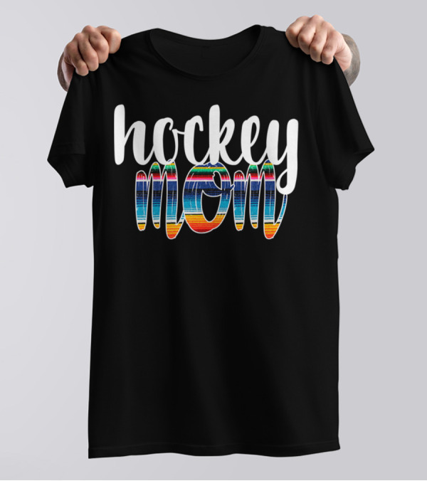 Hockey Mom Boho Serape Stripes T-Shirt