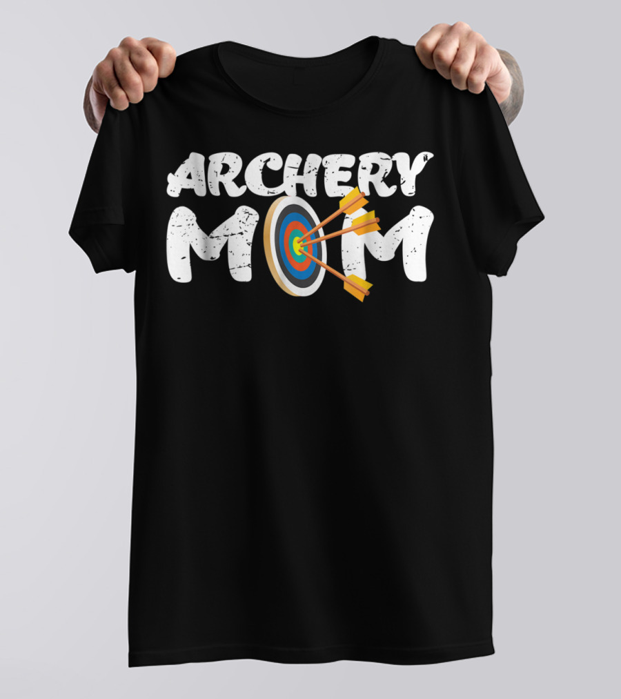 Archery Mom With Archer Arrow Bow Target T-Shirt