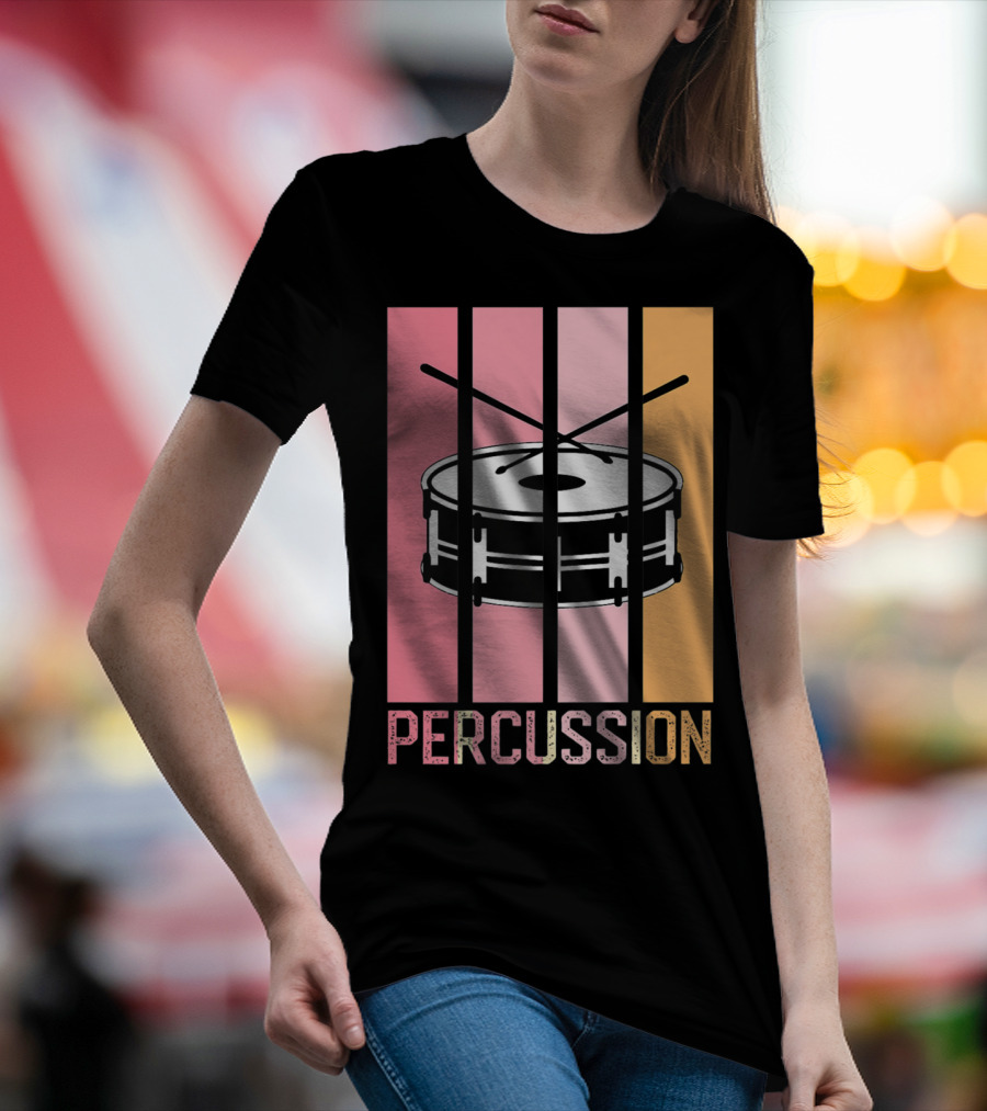 Percussion Drum Band Mom Marching Band School T-Shirt