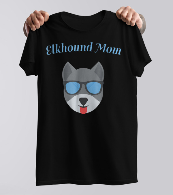 Elkhound Mom Cool Sunglasses Pup T-Shirt