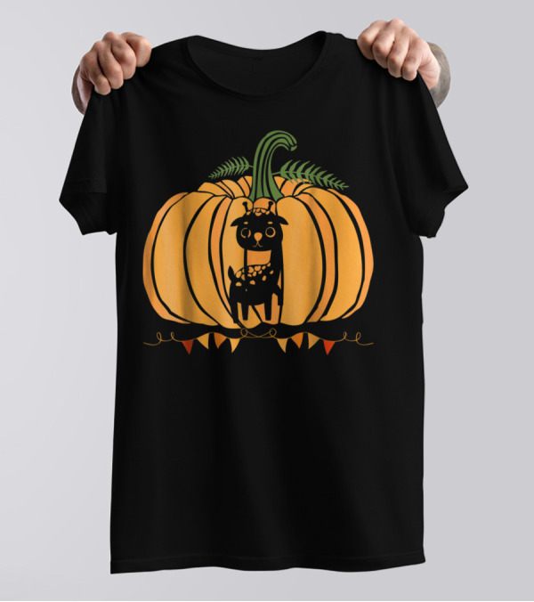 Cool Giraffe Halloween Pumpkin Dad Mom38 Festive Fun T-Shirt