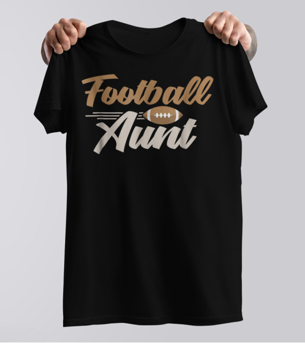 Football Aunt Auntie Sports Family T-Shirt