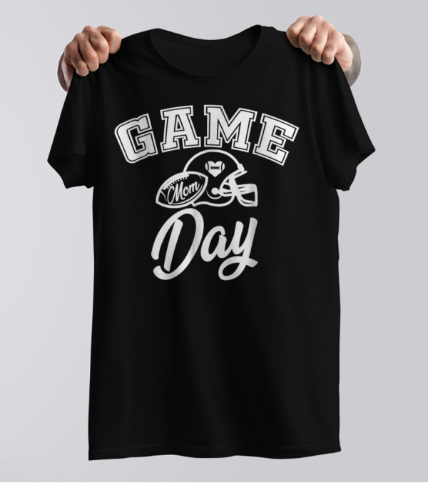 GAME DAY MOM FOOTBALL HELMET DAY T-Shirt