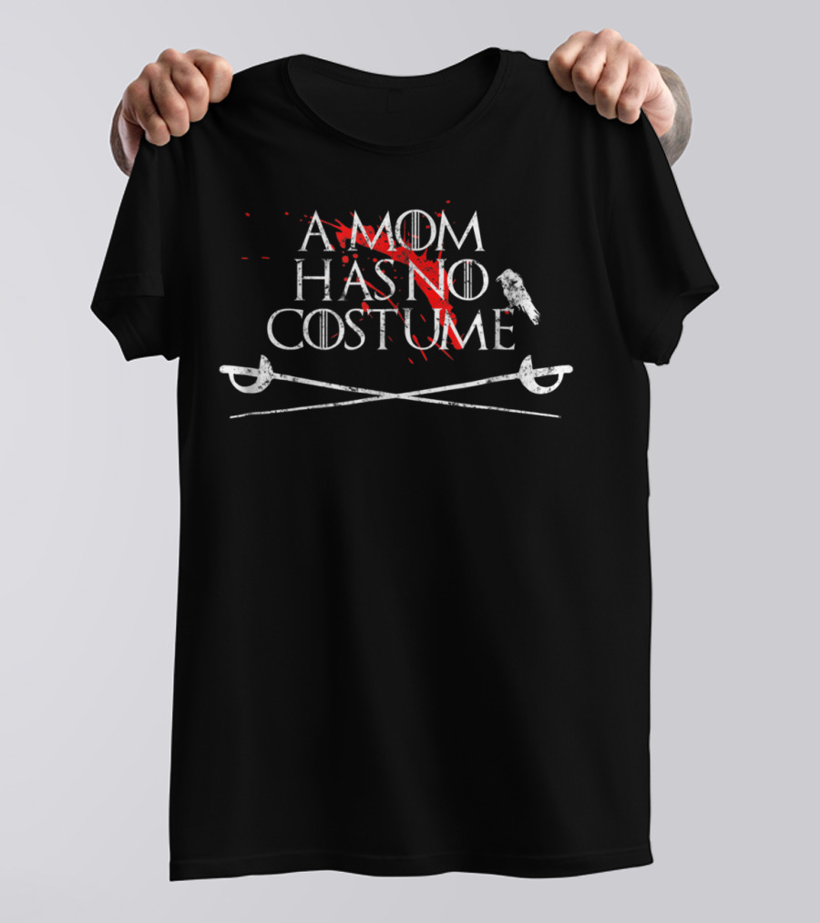Bloodstained Halloween Sword A Mom Has No Costume T-Shirt