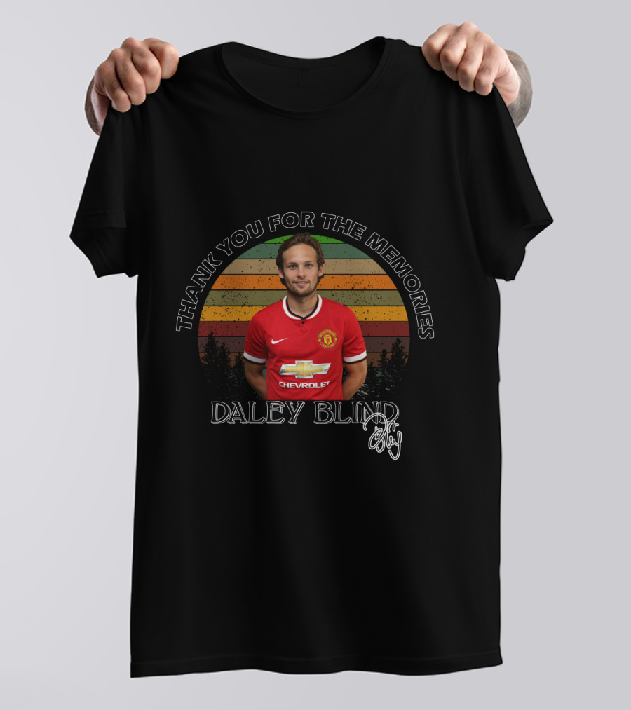 Thank You For The Memories Daley Blind Manchester United T-Shirt