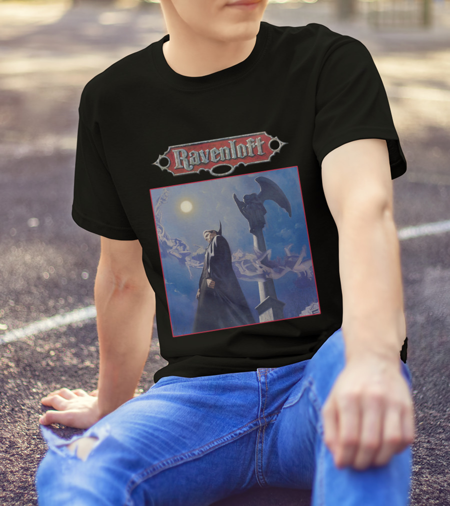 Ravenloft Vampire Night Gothic Scene T-Shirt