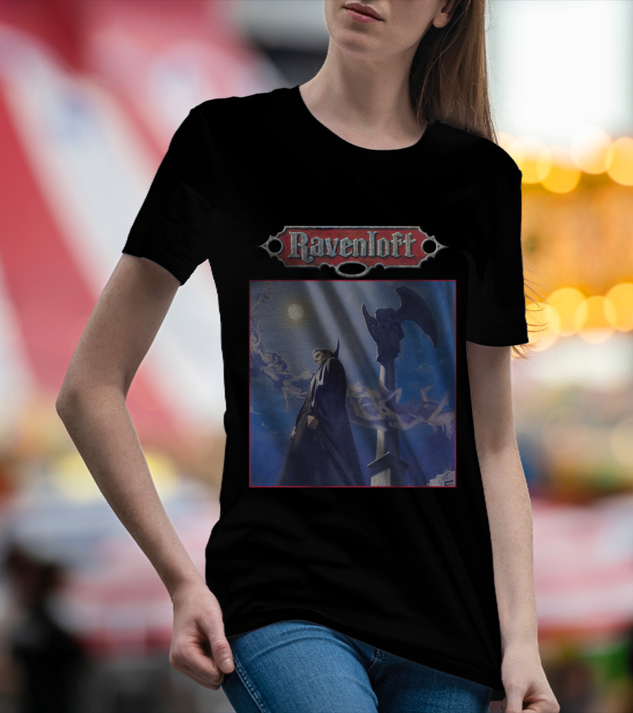 Ravenloft Vampire Night Gothic Scene T-Shirt