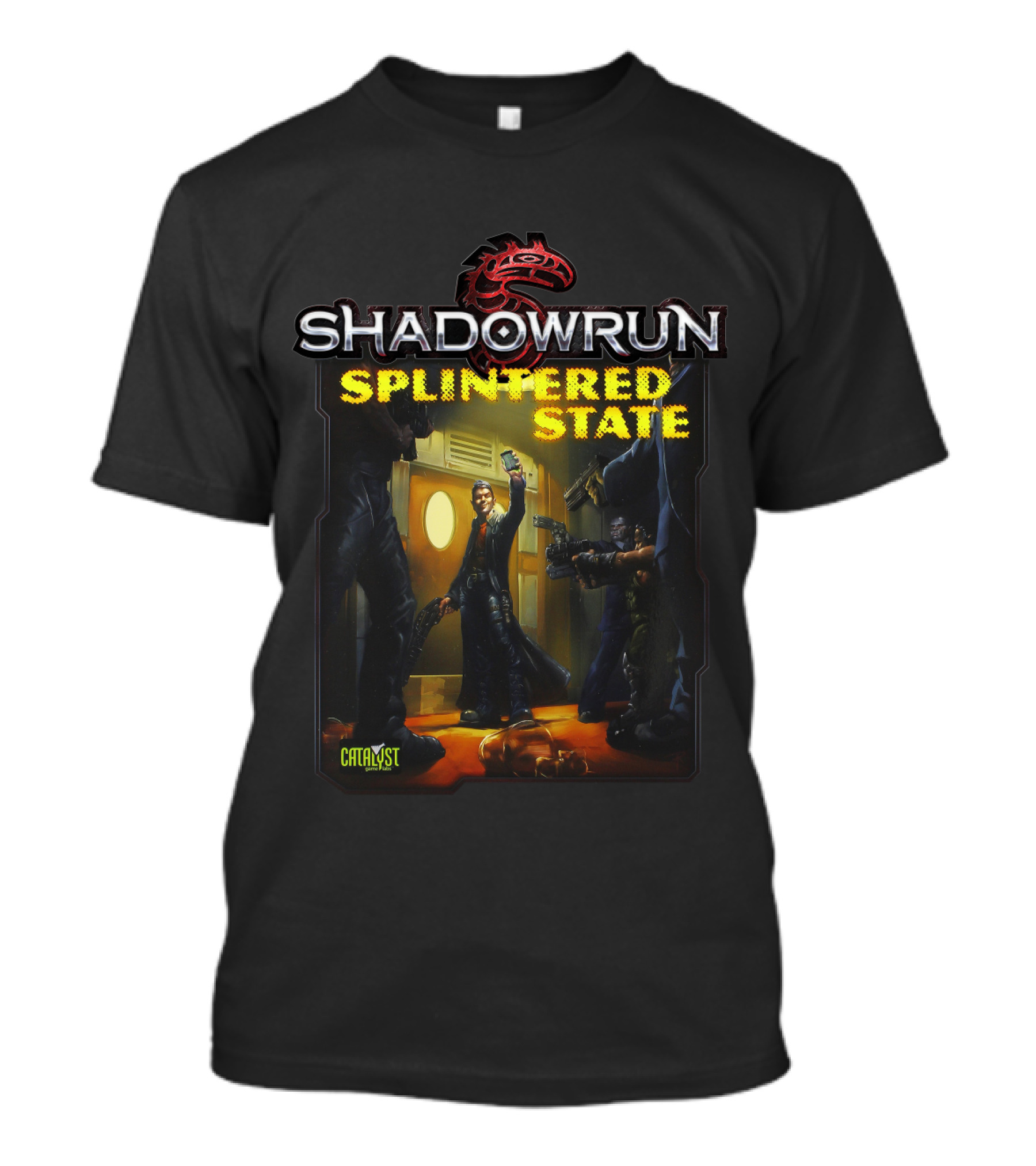 Shadowrun Splintered State Catalyst Game Labs T-Shirt