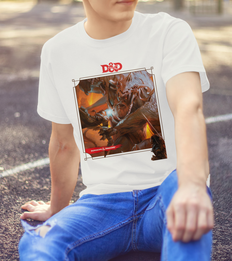 Dungeons And Dragons Epic Battle Scene DnD T-Shirt