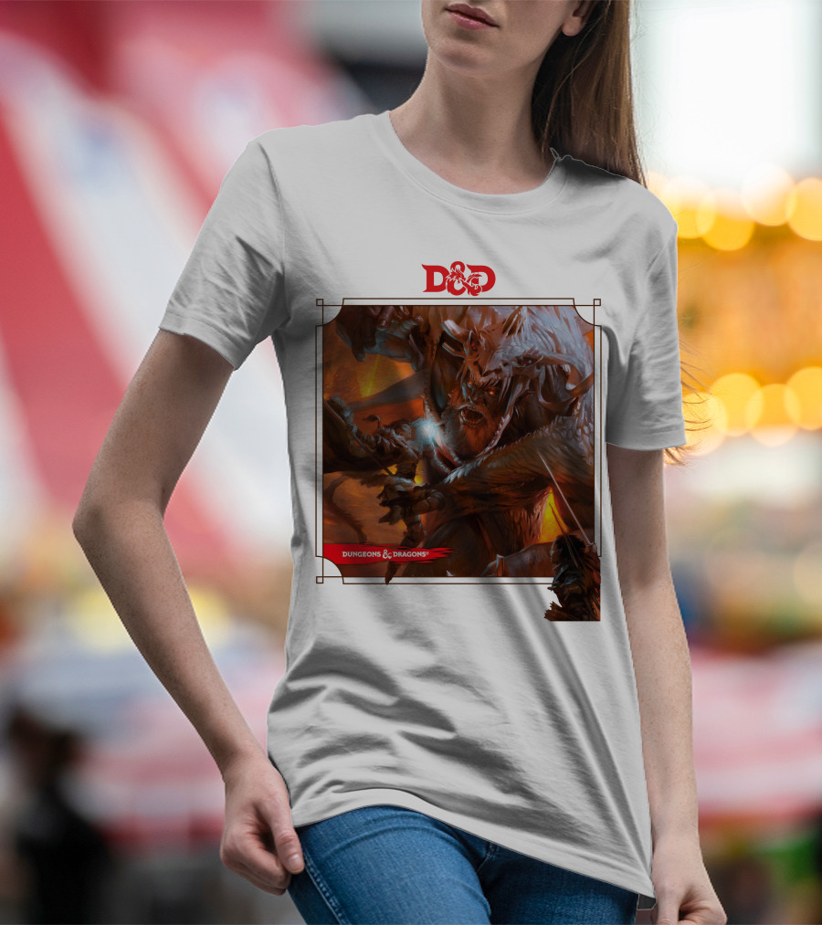 Dungeons And Dragons Epic Battle Scene DnD T-Shirt