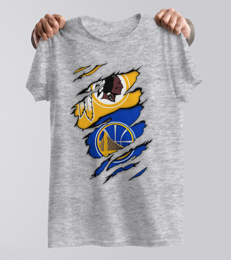 Washington Redskins Golden State Warriors Fusion T-Shirt