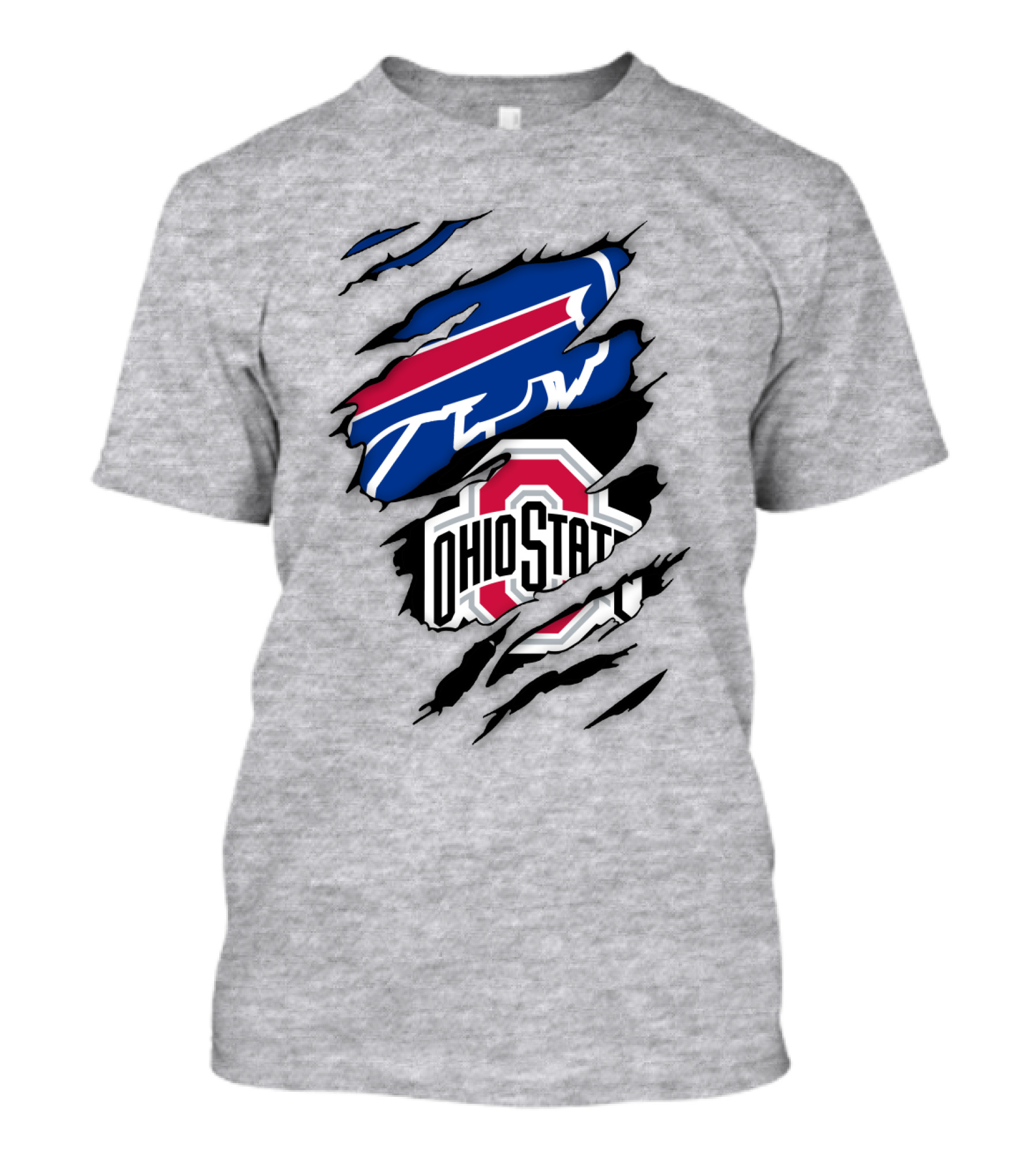 Buffalo Bills Ohio State Buckeye Logo Mashup T-Shirt