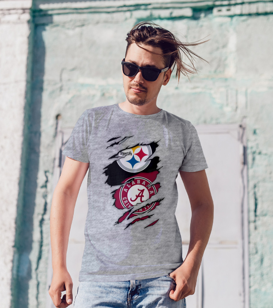 Steelers Alabama Crimson Tide Fusion T-Shirt
