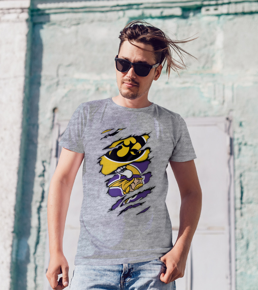 Minnesota Vikings Iowa Hawkeyes Fusion T-Shirt