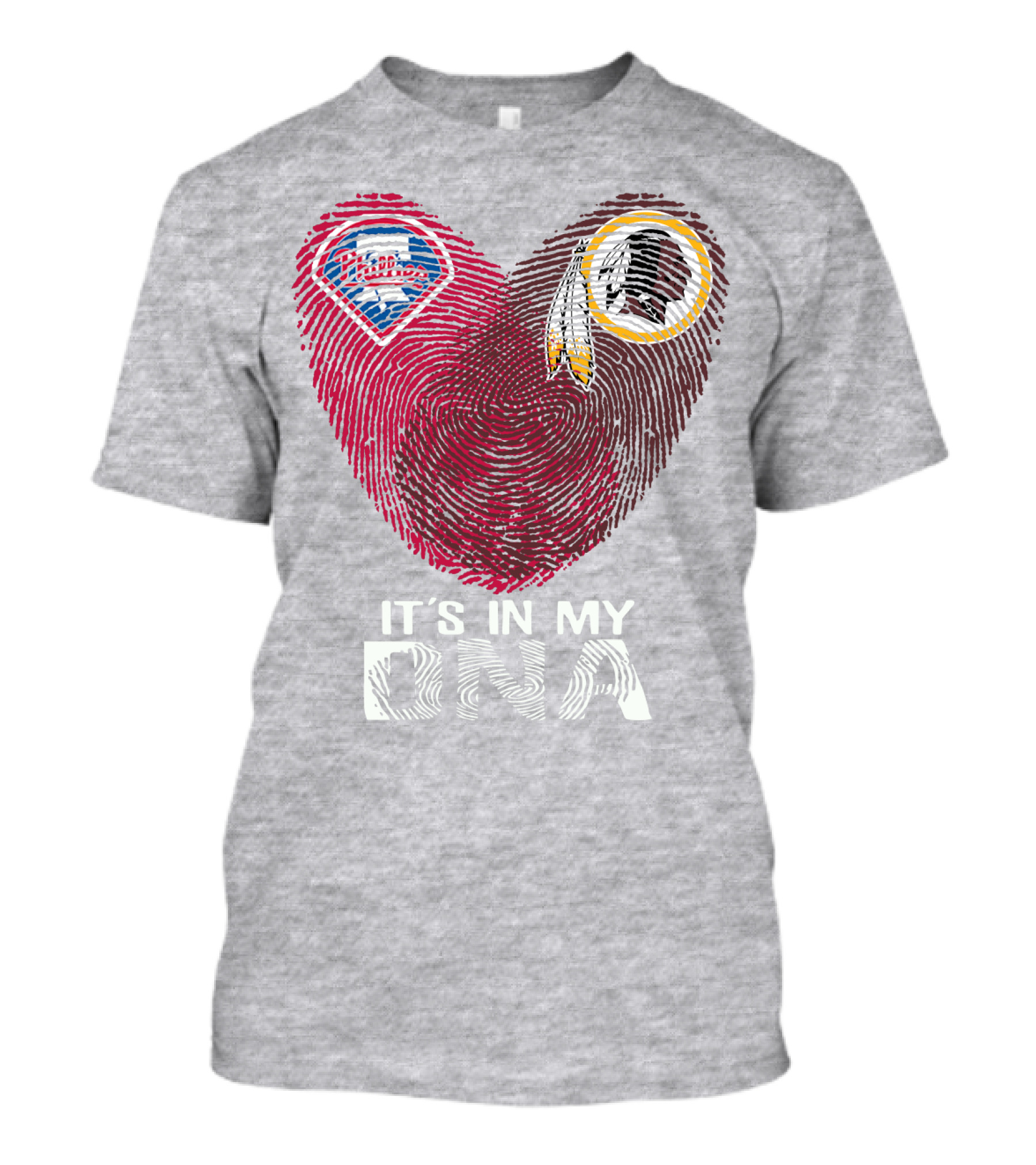 Philadelphia Phillies Washington Redskins It's In My Dna T-Shirt