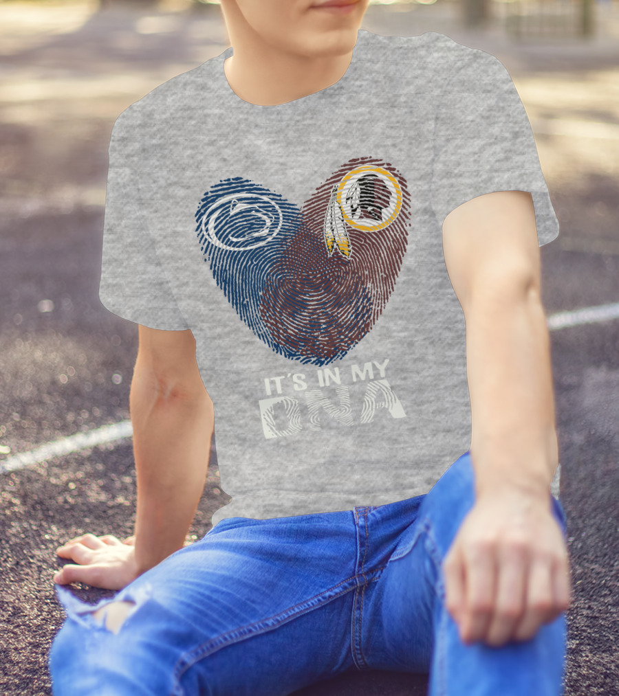 Penn State Nittany Lions Washington Redskins It's In My Dna T-Shirt