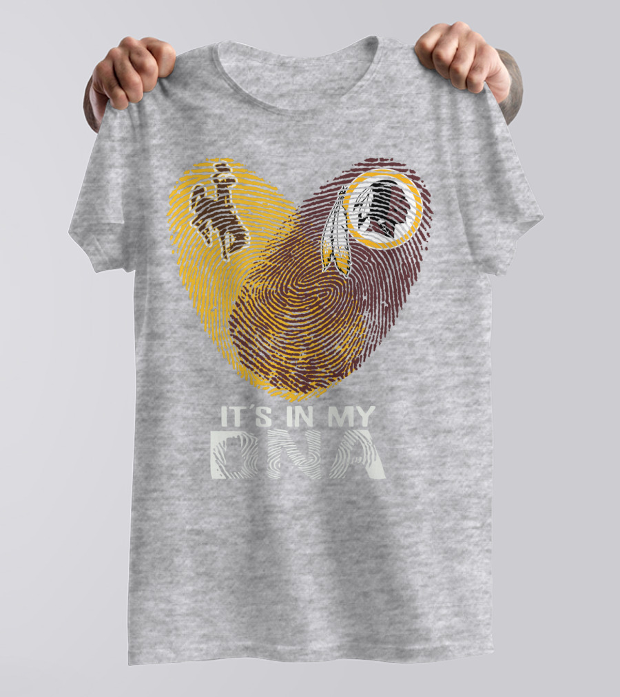 It's In My Dna Wyoming Cowboys Washington Redskins T-Shirt