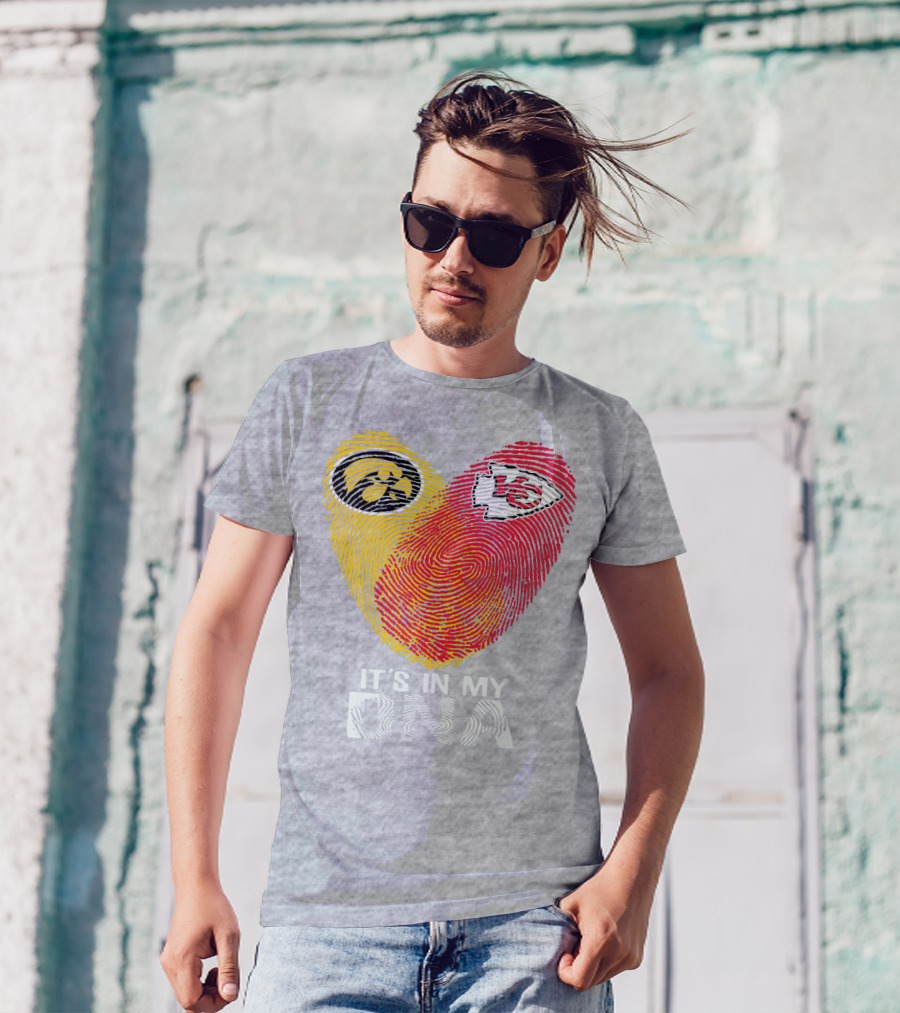 Kansas City Chiefs Iowa Hawkeyes It's In My Dna T-Shirt