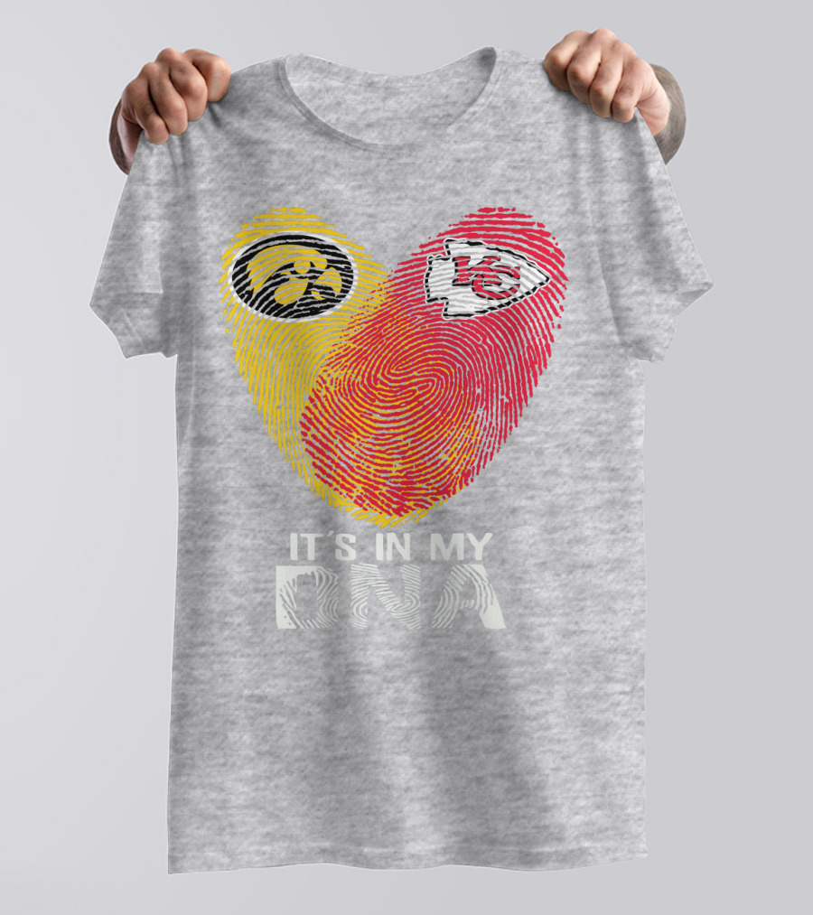 Kansas City Chiefs Iowa Hawkeyes It's In My Dna T-Shirt