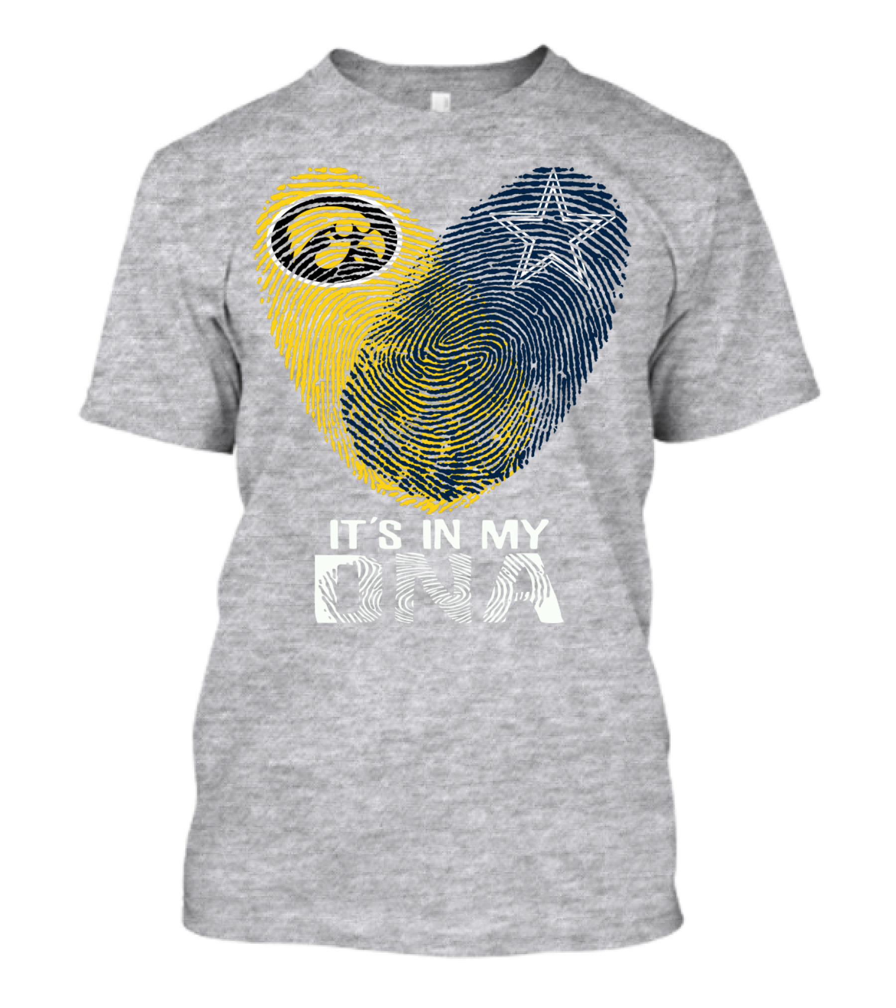Dallas Cowboys Hawkeye It's In My Dna Fingerprint Star T-Shirt