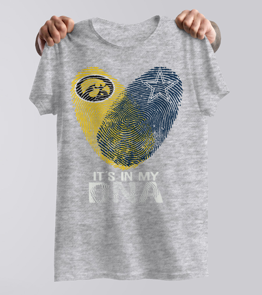 Dallas Cowboys Hawkeye It's In My Dna Fingerprint Star T-Shirt