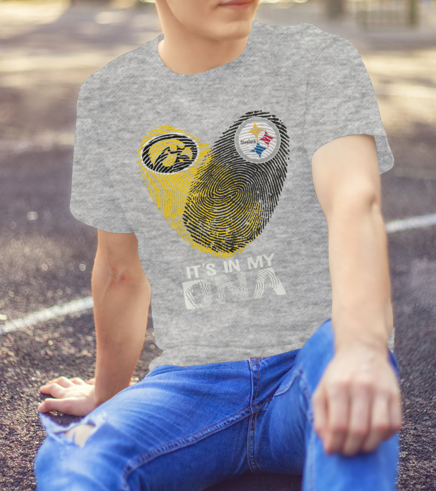 Pittsburgh Steelers Iowa Hawkeye It's In My Dna T-Shirt