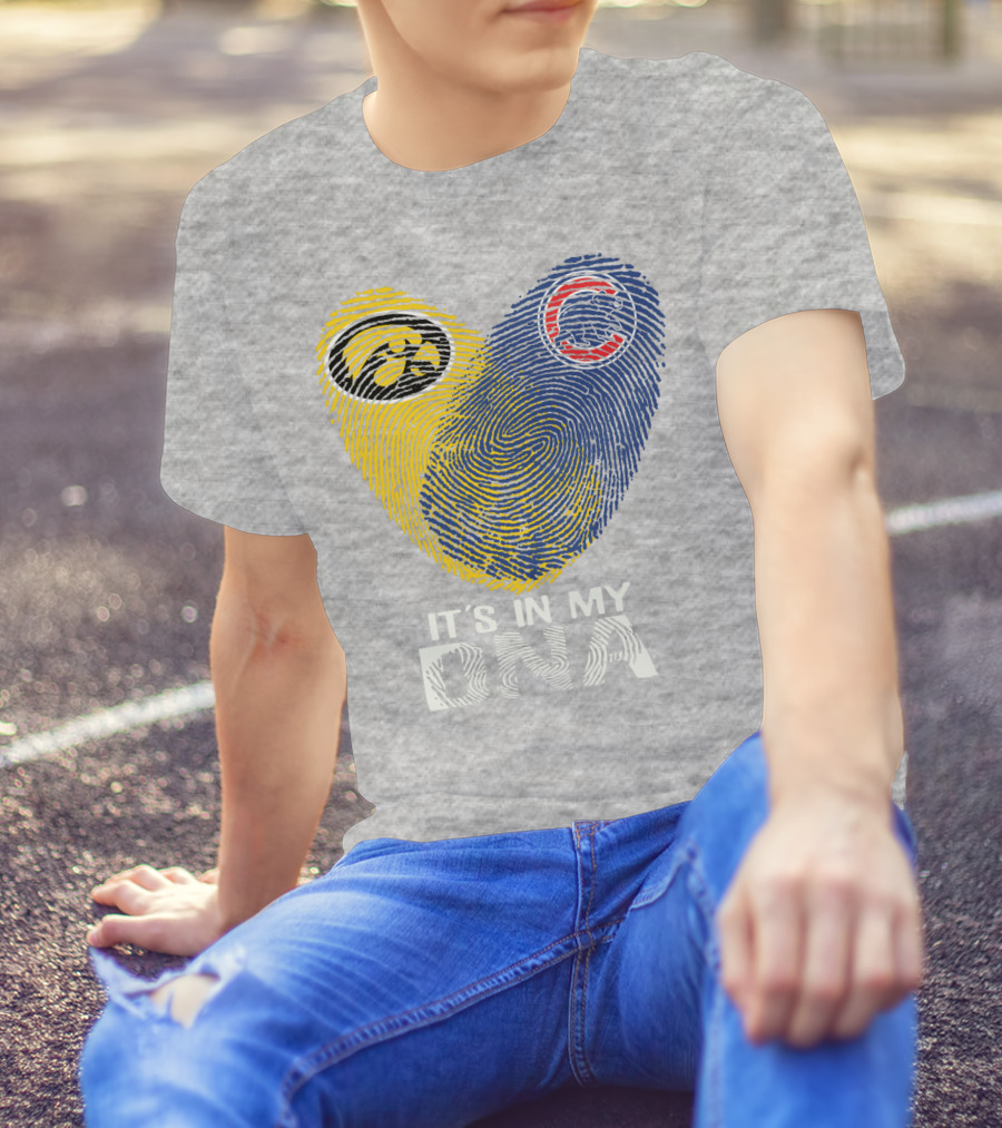 Chicago Cubs Iowa Hawkeyes It's In My DNA T-Shirt