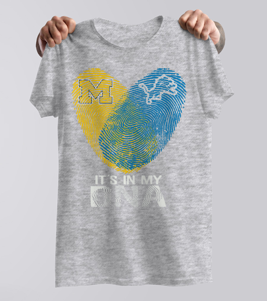 Detroit Lions Michigan It's In My Dna T-Shirt