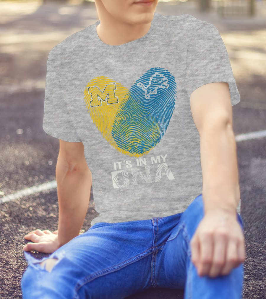 Detroit Lions Michigan It's In My Dna T-Shirt