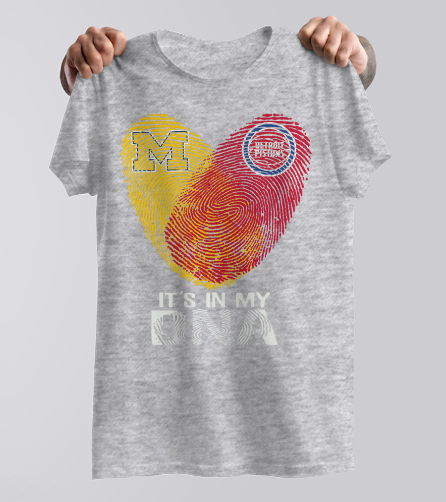 Michigan M Detroit Pistons It's In My DNA T-Shirt