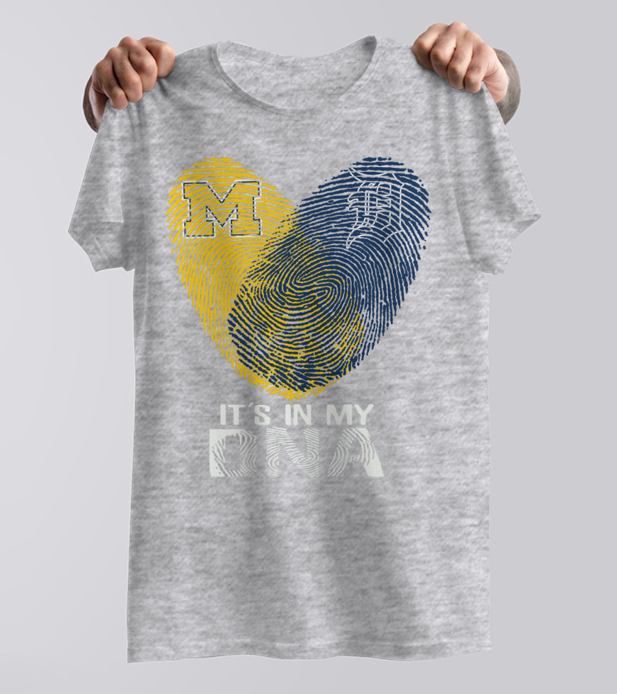 It's In My DNA Detroit Tigers M Michigan T-Shirt