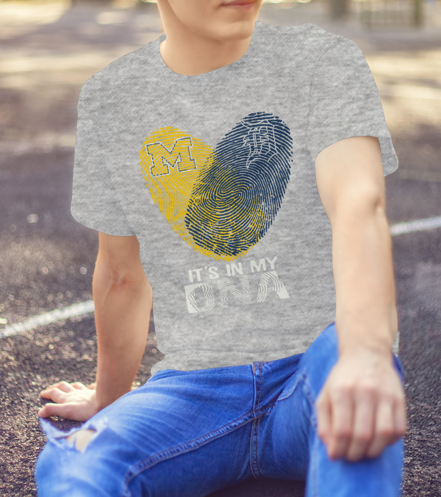It's In My DNA Detroit Tigers M Michigan T-Shirt