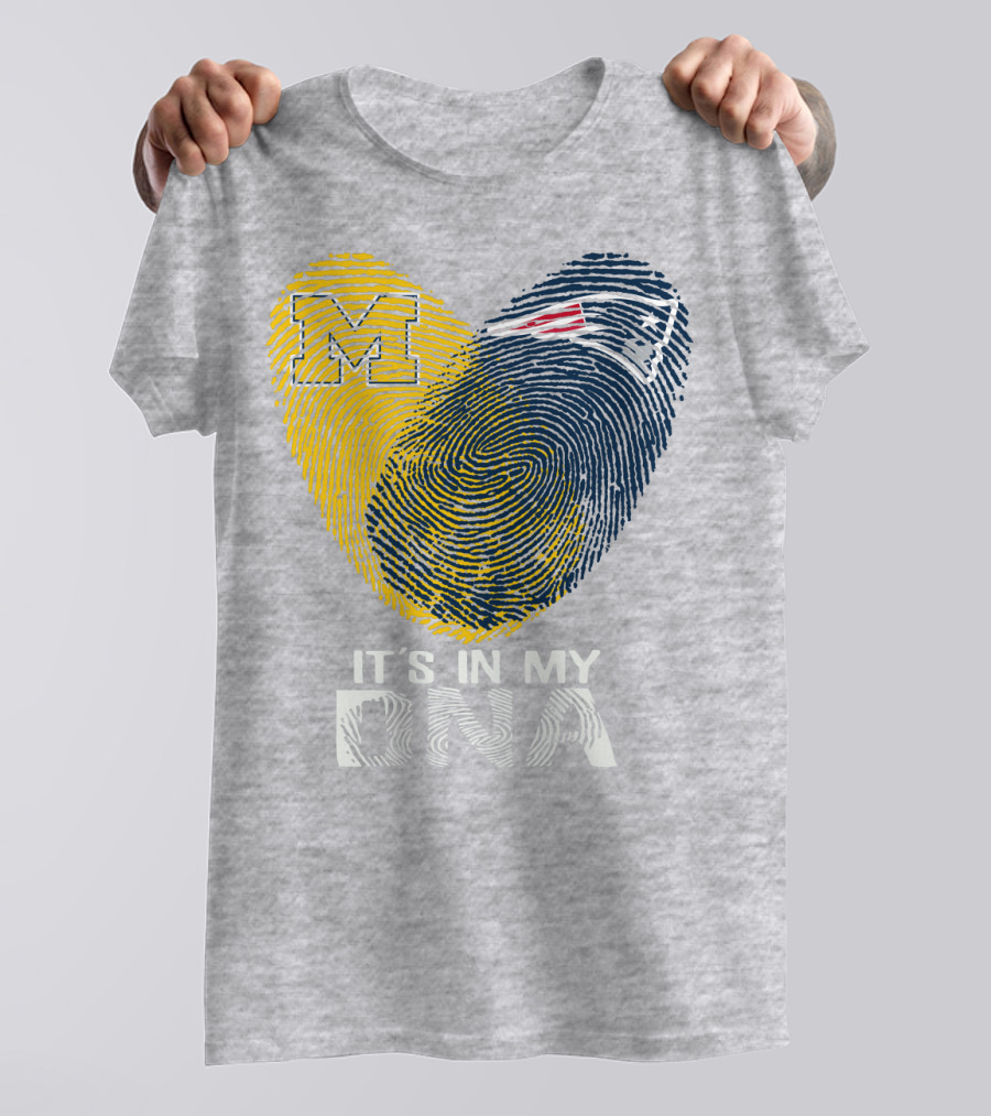 Michigan New England Patriots It's In My Dna T-Shirt