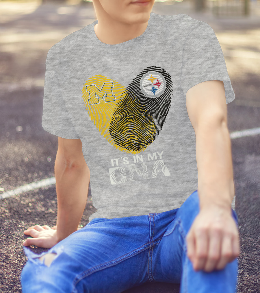 Pittsburgh Steelers Michigan It's In My Dna T-Shirt