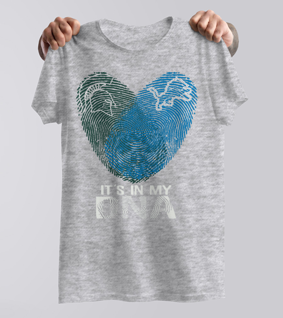 Detroit Lions Michigan State It's In My Dna T-Shirt