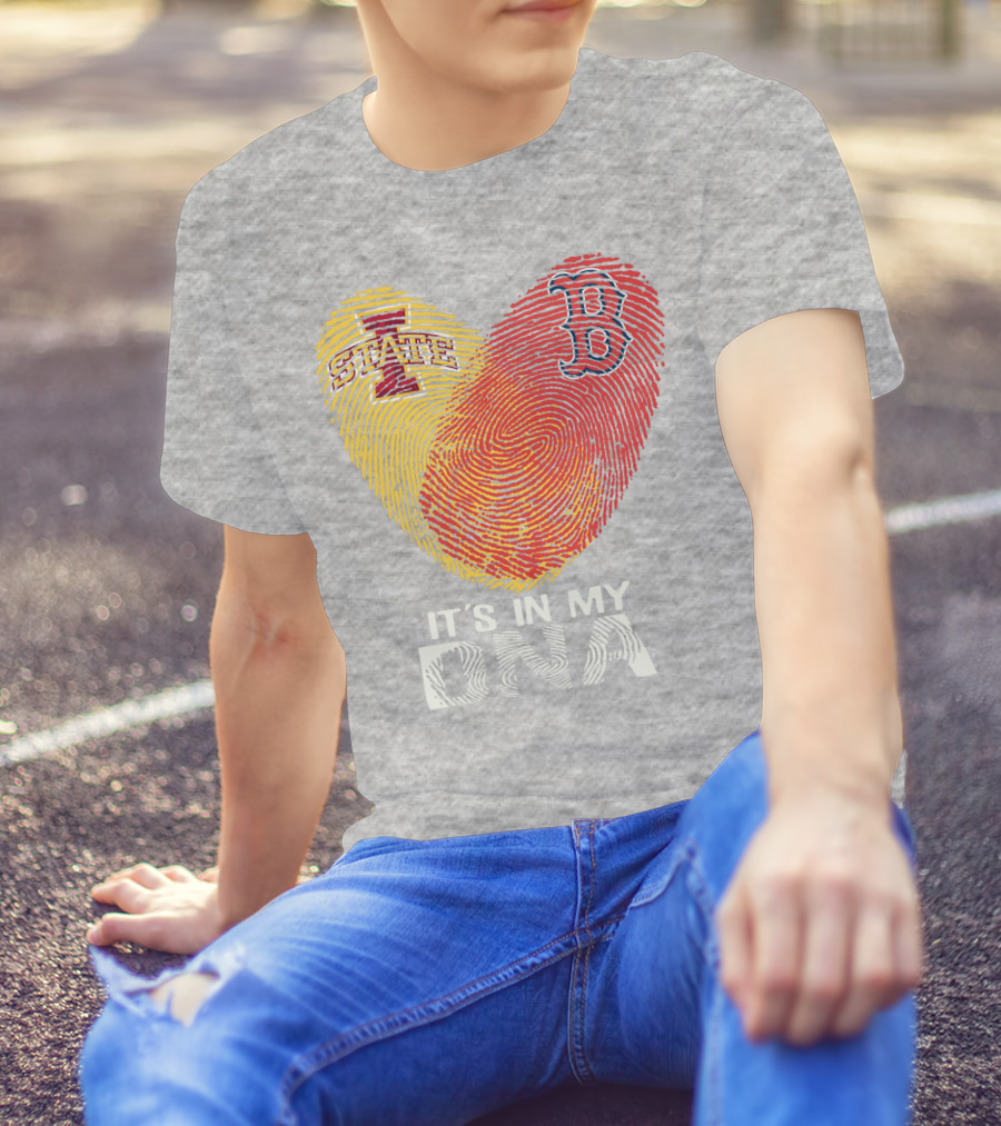 Boston Red Sox Iowa State It's In My DNA T-Shirt