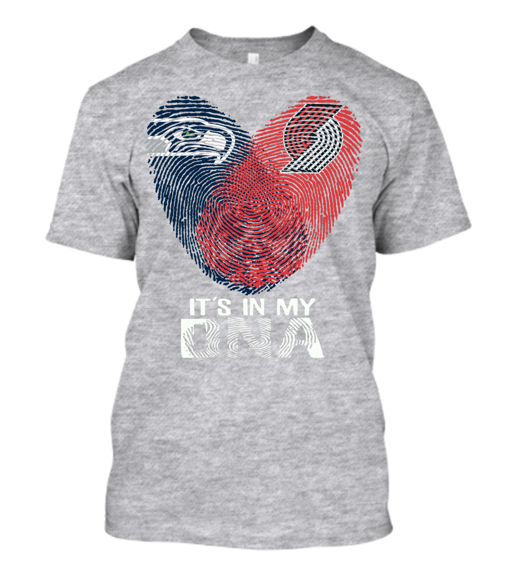 Portland Trail Blazers Seattle Seahawks It's In My Dna T-Shirt
