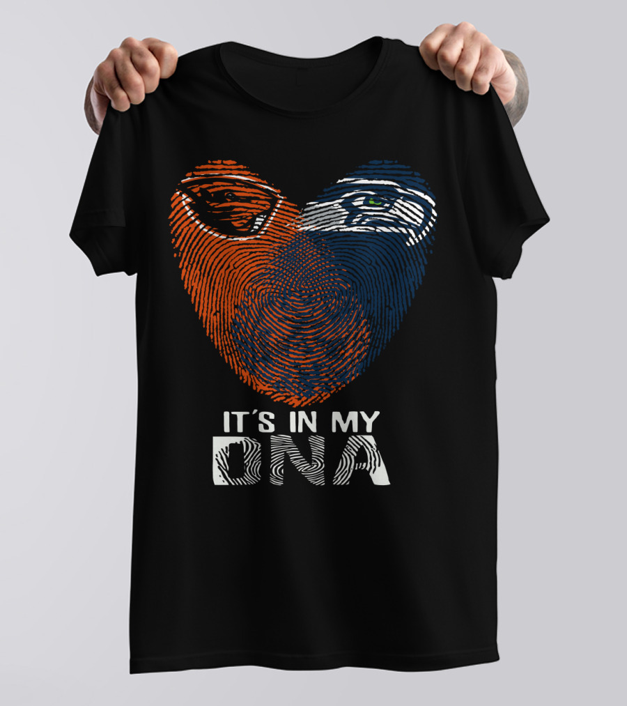 It's In My Dna Oregon State Beavers Seattle Seahawks T-Shirt