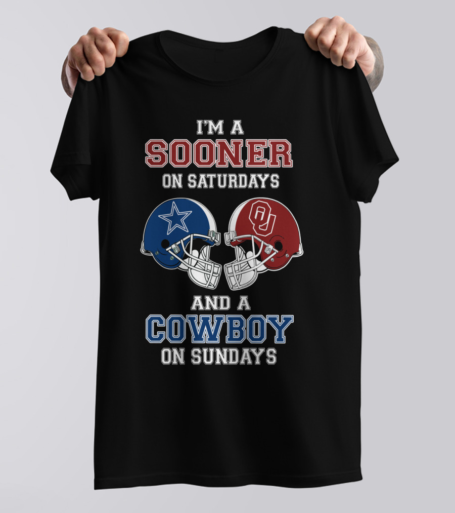 I'm A Sooner On Saturdays And A Cowboy On Sundays T-Shirt