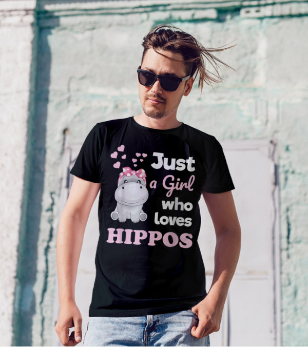 Just A Girl Who Loves Hippos T-Shirt