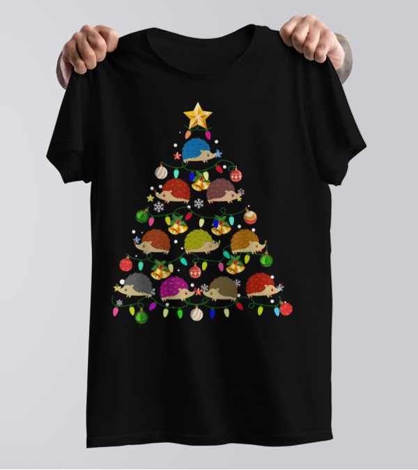 Just A Girl Who Loves Hedgehog Christmas Tree Holiday Ornaments T-Shirt